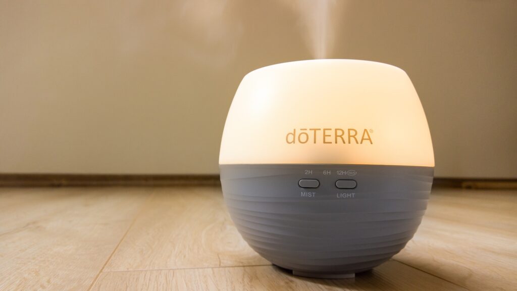 doTERRA Petal diffuser diffusing essential oils